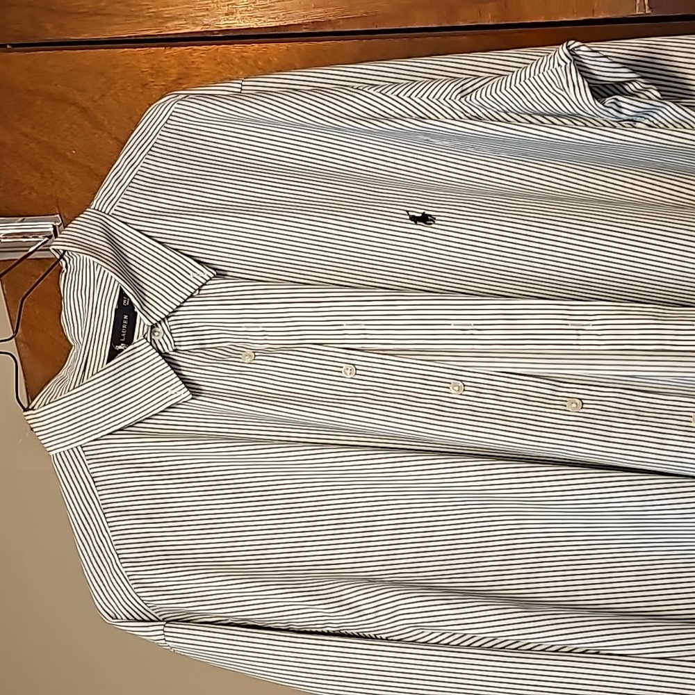 Mens Polo Long Sleeve Dress shirt